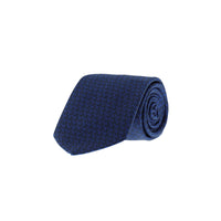 Blue Floral Pattern Tie