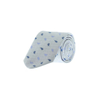 Medium Grey Paisley Patterned Tie