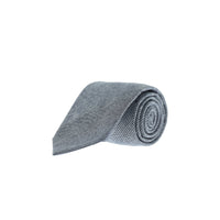 Medium Navy Armure Patterned Tie