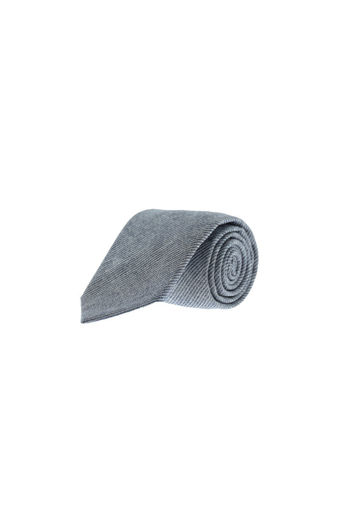 Medium Navy Armure Patterned Tie