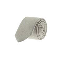 Medium Beige Armure Patterned Tie