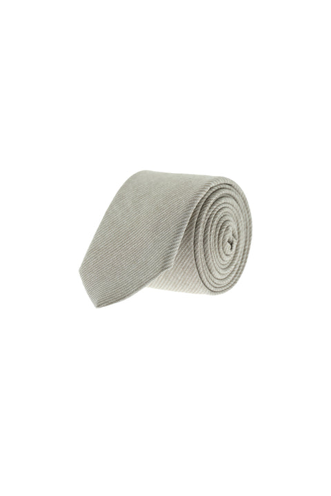 Medium Beige Armure Patterned Tie