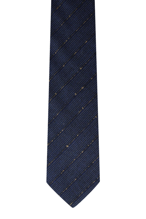 Dark Navy Striped Tie