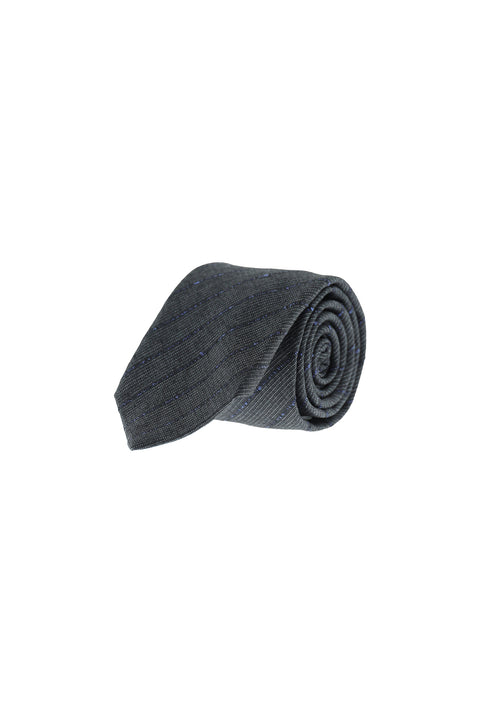 Medium Anthracite Striped Tie