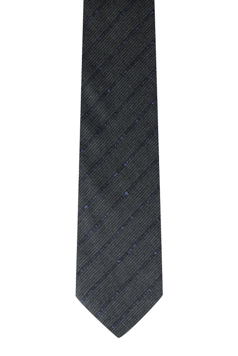 Medium Anthracite Striped Tie