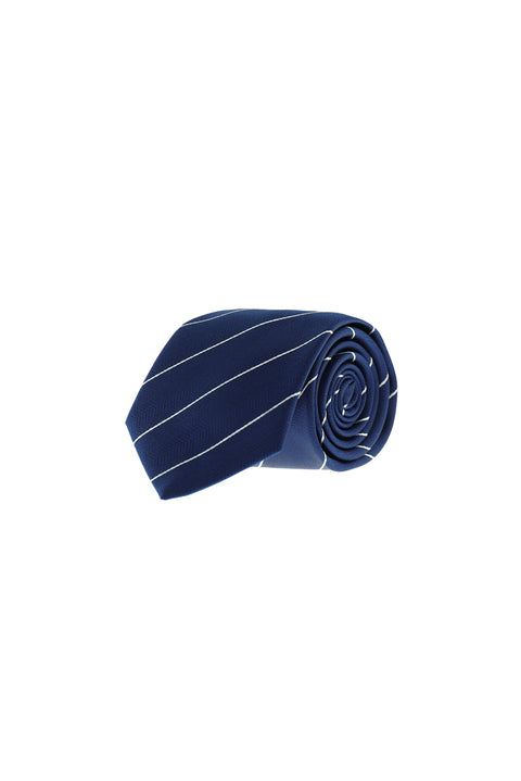 Navy Striped Tie
