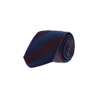 Medium Navy Striped Tie
