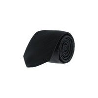 Black Striped Tie