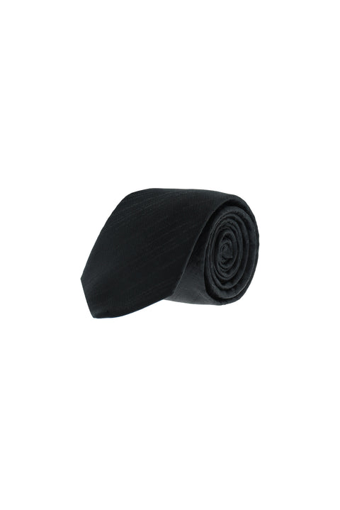 Black Striped Tie