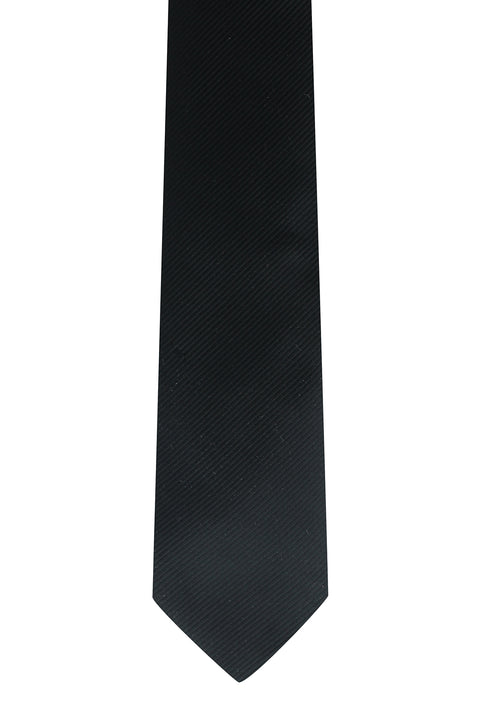 Black Striped Tie