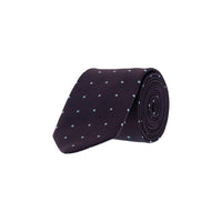 Dark Burgundy Polka Dot Tie