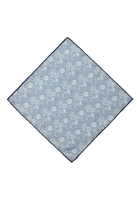 Light Blue Patterned Handkerchief
