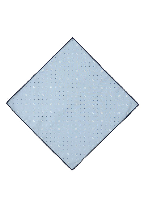 Light Blue Patterned Handkerchief
