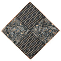 Black Patterned Handkerchief