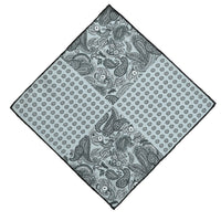 Medium Grey Patterned Handkerchief