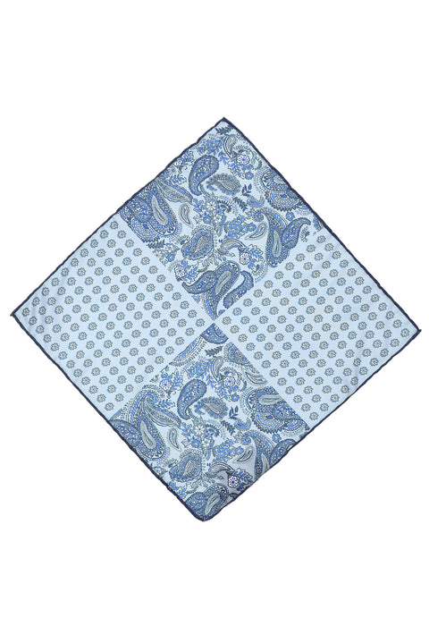 Light Blue Patterned Handkerchief