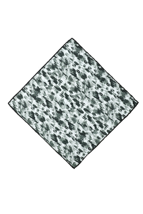 Black Patterned Handkerchief
