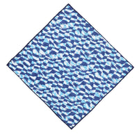 Blue Patterned Handkerchief