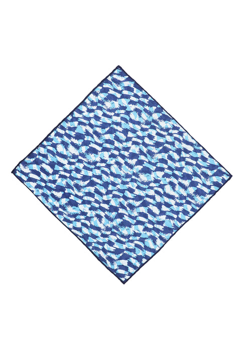 Blue Patterned Handkerchief