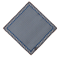 Dark Navy Patterned Handkerchief