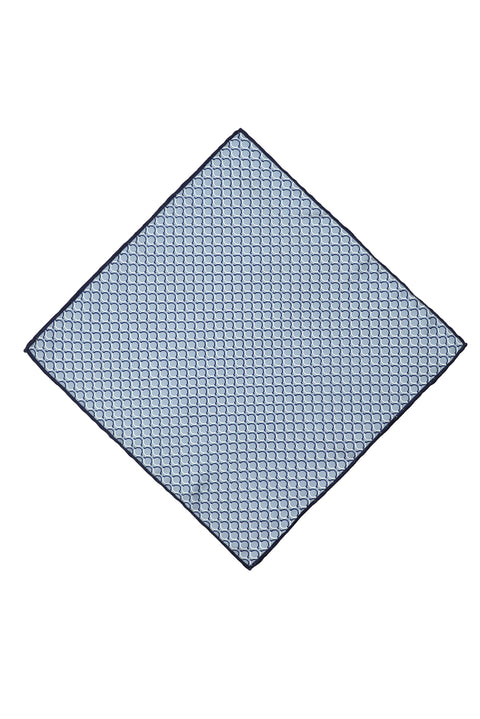 Light Blue Patterned Handkerchief