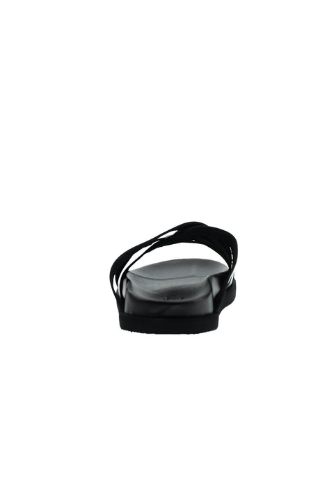 Black Leather Slippers