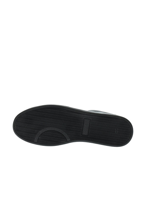Black Leather Sneaker Shoes