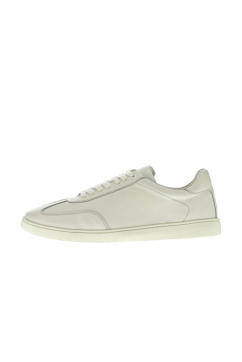 Krem Sneaker Deri Ayakkabı
