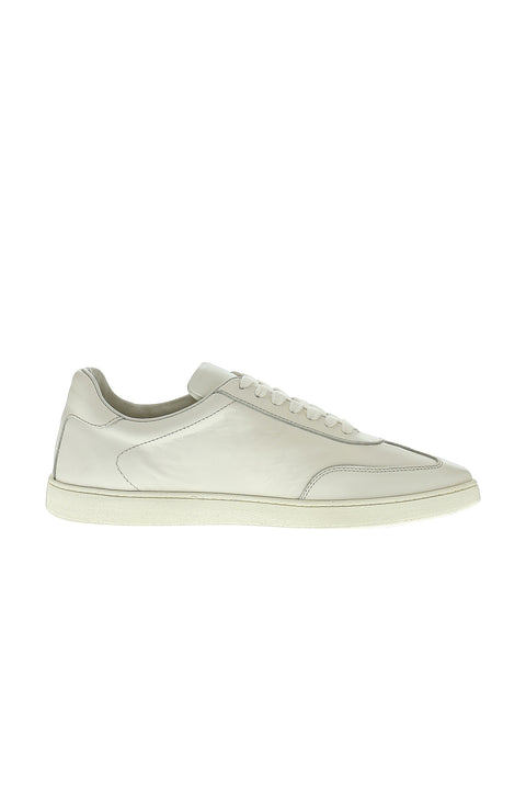 Krem Sneaker Deri Ayakkabı
