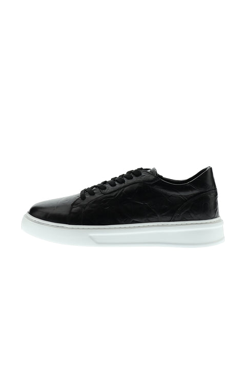 Siyah Sneaker Deri Ayakkabı