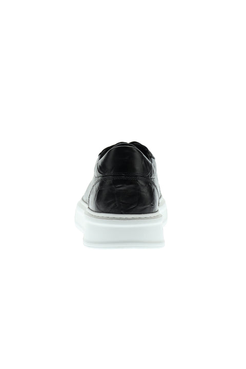 Siyah Sneaker Deri Ayakkabı