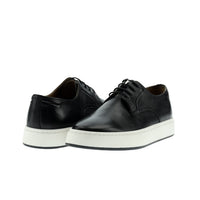 Siyah Techno-Line Sneaker Deri Ayakkabı