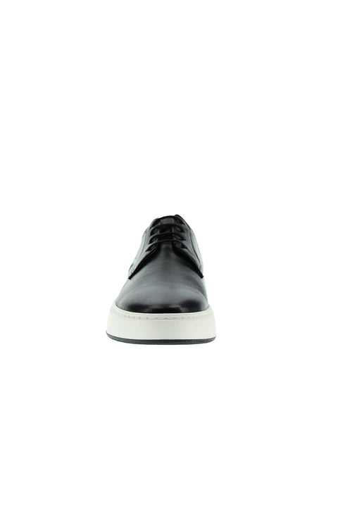Siyah Techno-Line Sneaker Deri Ayakkabı