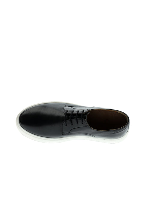 Siyah Techno-Line Sneaker Deri Ayakkabı