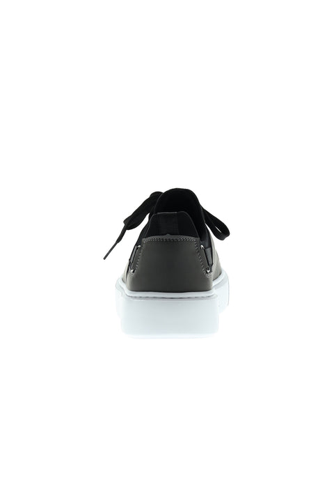 Medium Grey Techno-Line Leather Sneaker Shoes