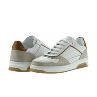 Medium Beige Leather Sneaker Shoes