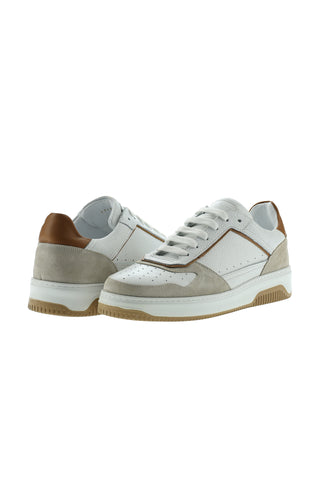  Orta Bej Sneaker Deri Ayakkabı
