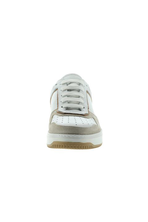Medium Beige Leather Sneaker Shoes