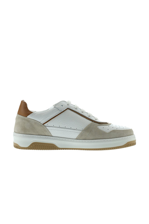 Medium Beige Leather Sneaker Shoes