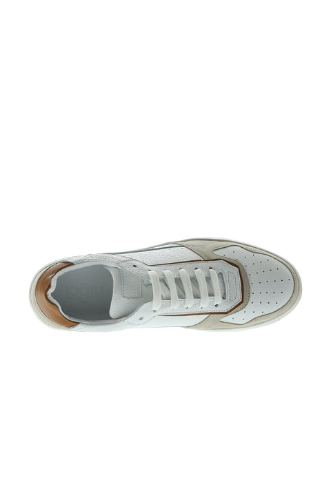 Medium Beige Leather Sneaker Shoes