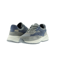 Medium Grey Suede Leather Casual Breathable Sports Shoe Sneaker