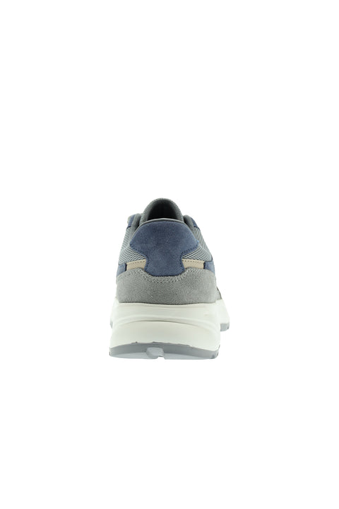 Medium Grey Suede Leather Casual Breathable Sports Shoe Sneaker