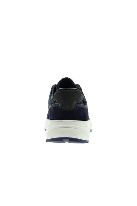 Lacivert Süet Deri Günlük Nefes Alabilen Spor Ayakkabı Sneaker