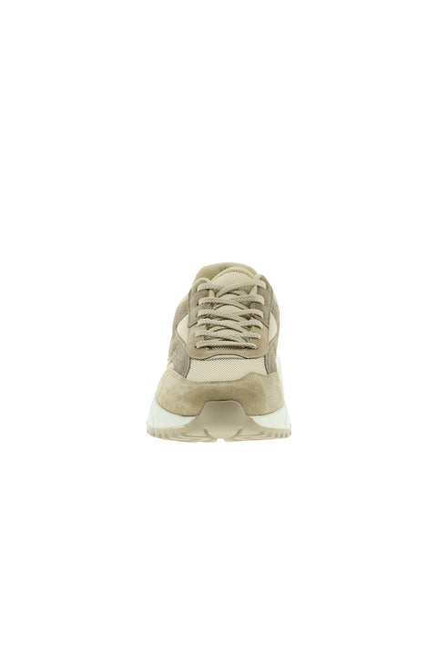 Medium Beige Suede Leather Casual Breathable Sports Shoes Sneakers