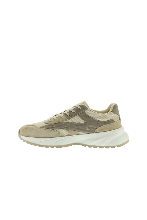 Medium Beige Suede Leather Casual Breathable Sports Shoes Sneakers