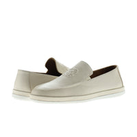 Medium Beige Casual Leather Loafer Shoes