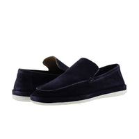 Dark Navy Suede Casual Loafer Leather Shoes