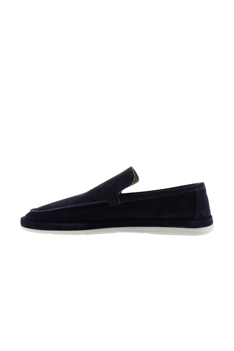 Dark Navy Suede Casual Loafer Leather Shoes