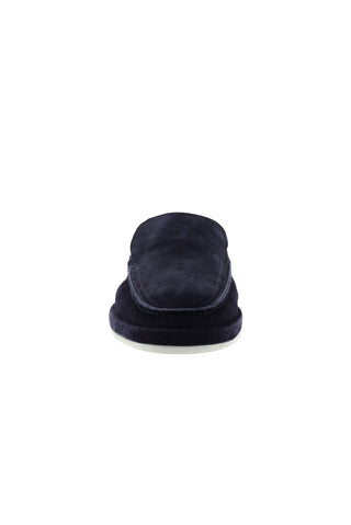 Koyu Lacivert Süet Casual Loafer Deri Ayakkabı