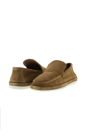  Taba Süet Casual Loafer Deri Ayakkabı